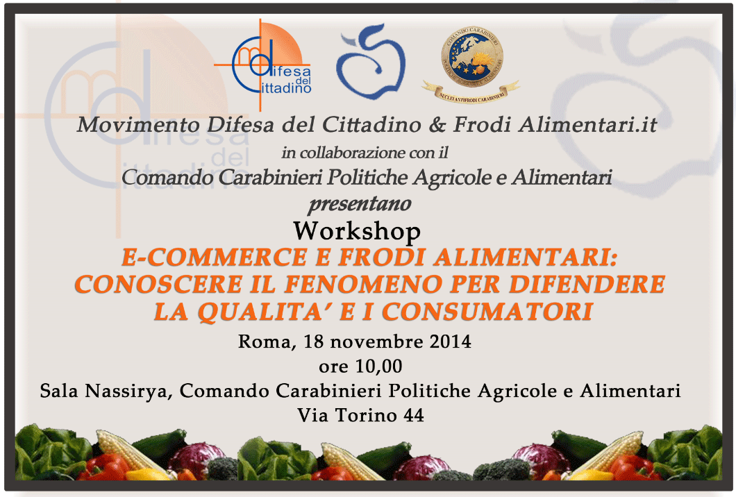 Scopri di più sull'articolo E-commerce e frodi alimentari: il 18 novembre il workshop a Roma